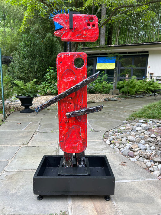 Organic Indoor-Outdoor Totem #34/Red Sprite #3 (Made-to-Order)