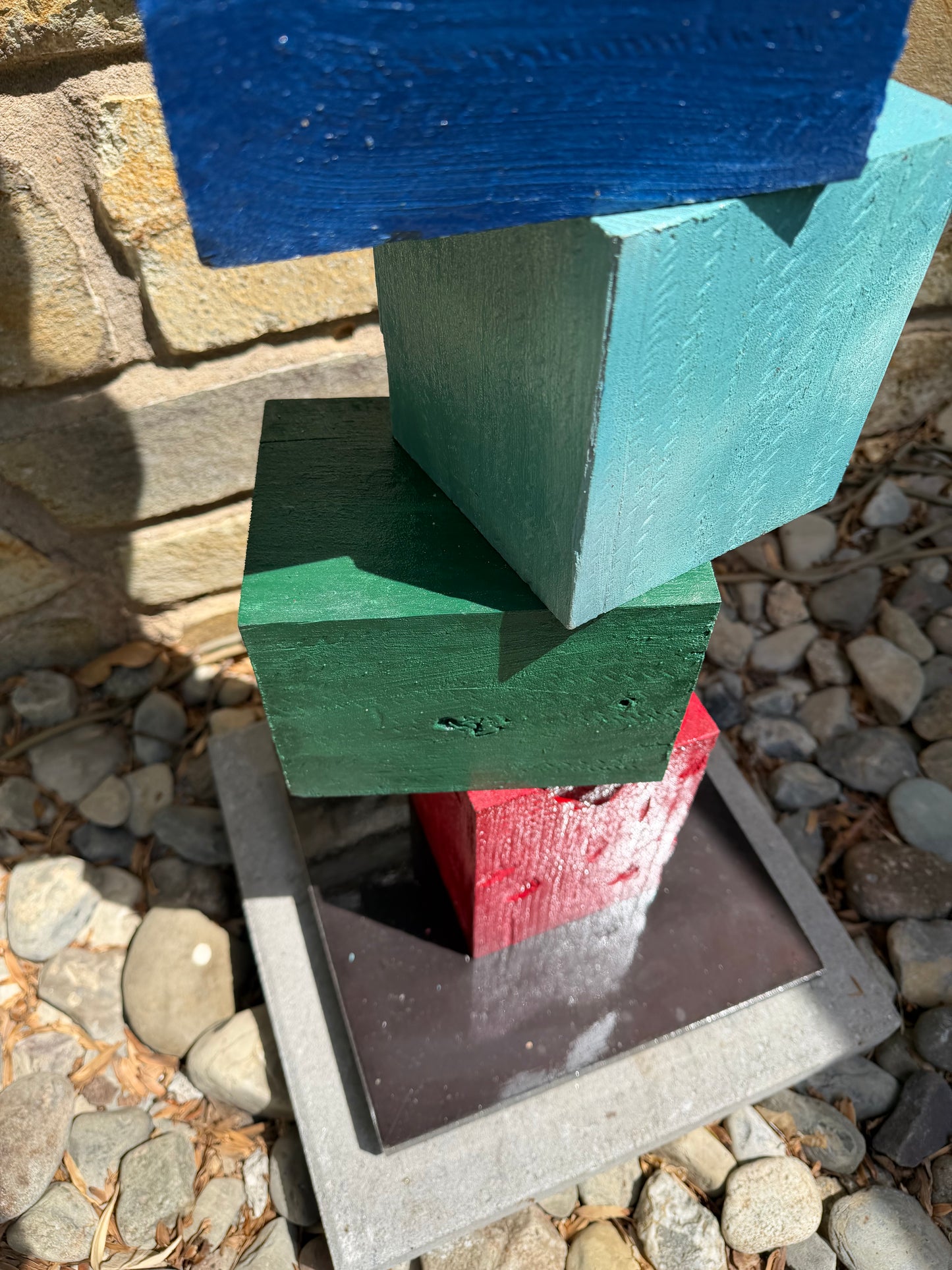 Indoor-Outdoor Colorblock Totem #85