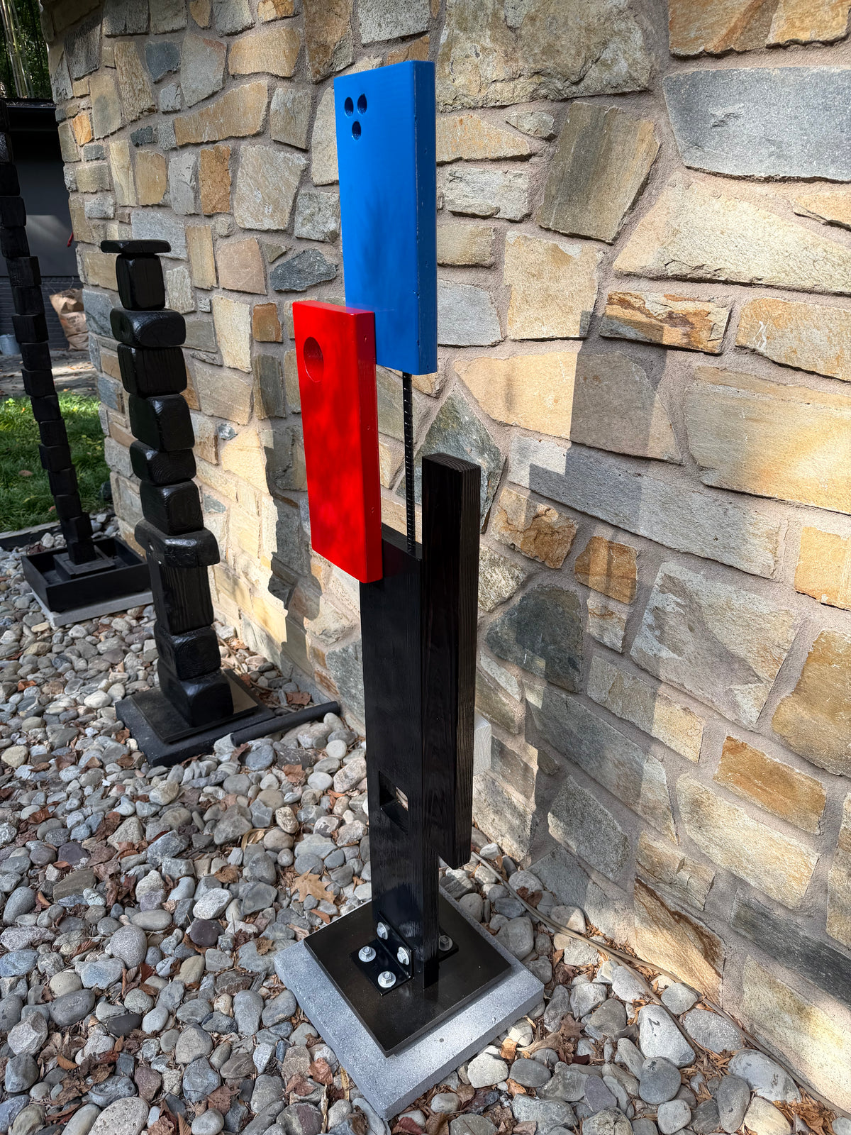 Indoor-Outdoor Colorblock Totem #64/Colorblock #14