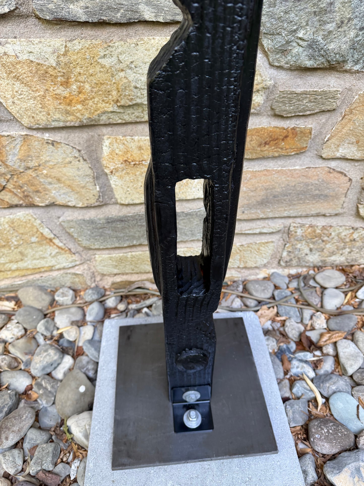 Organic Indoor/Outdoor Shou Sugi Ban Totem #97 (Made-to-Order)