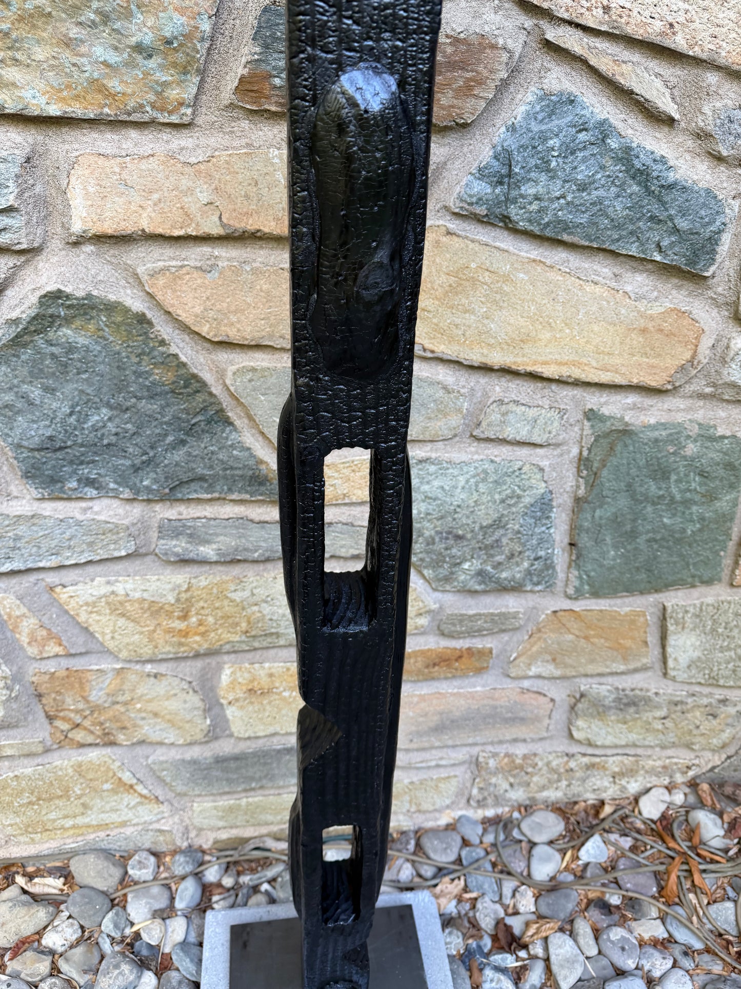 Organic Indoor/Outdoor Shou Sugi Ban Totem #97 (Made-to-Order)