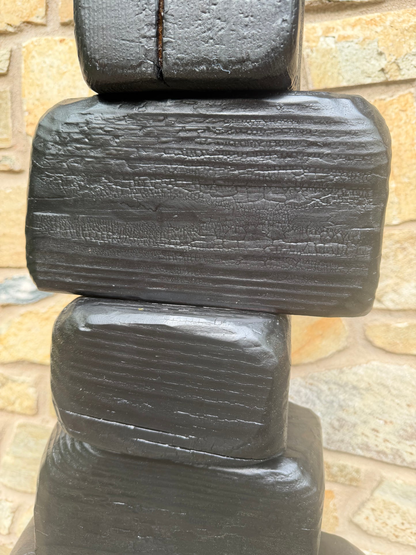 Indoor-Outdoor Shou Sugi Ban Sculpture Totem #90