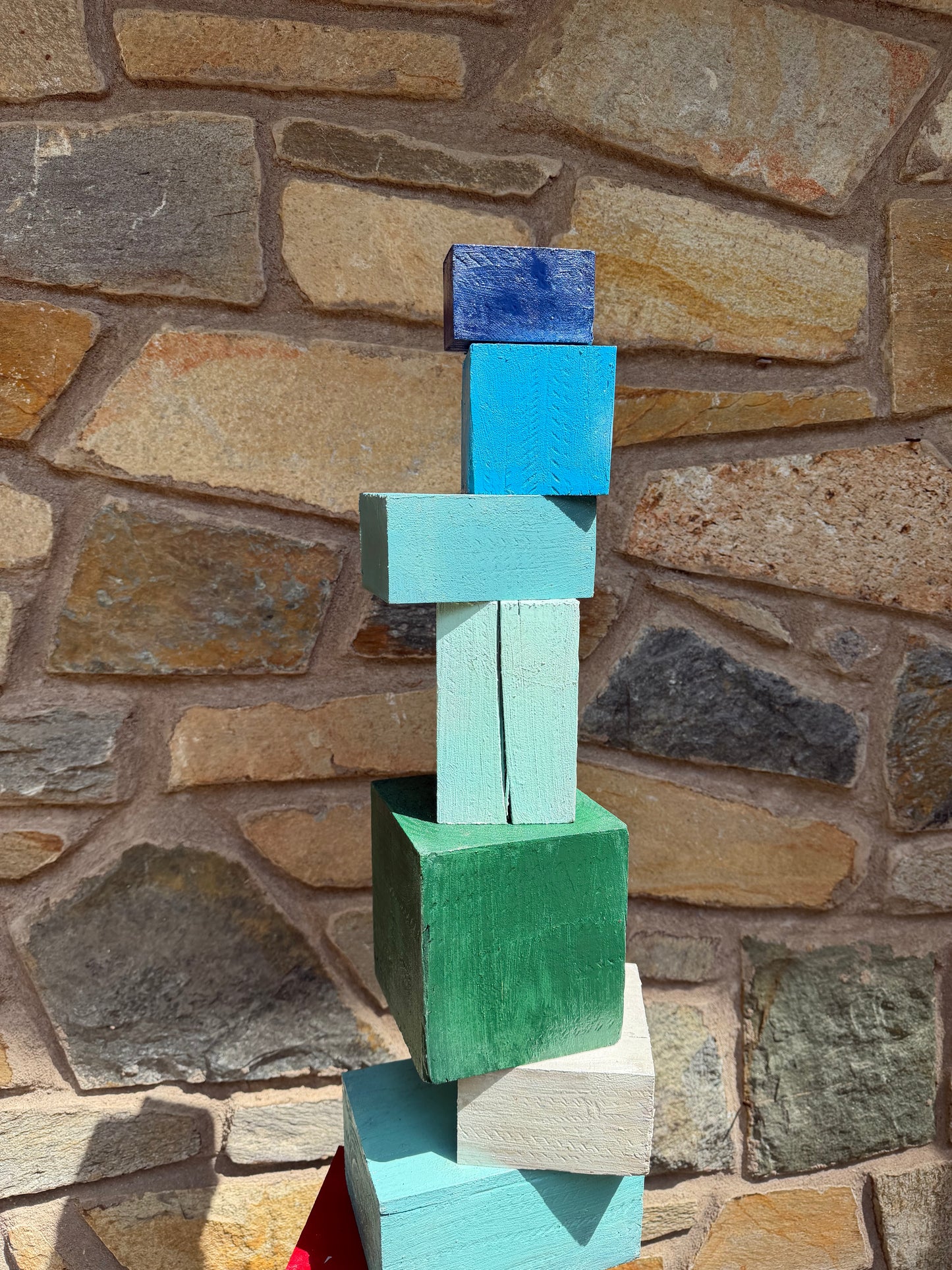 Indoor-Outdoor Colorblock Totem #85