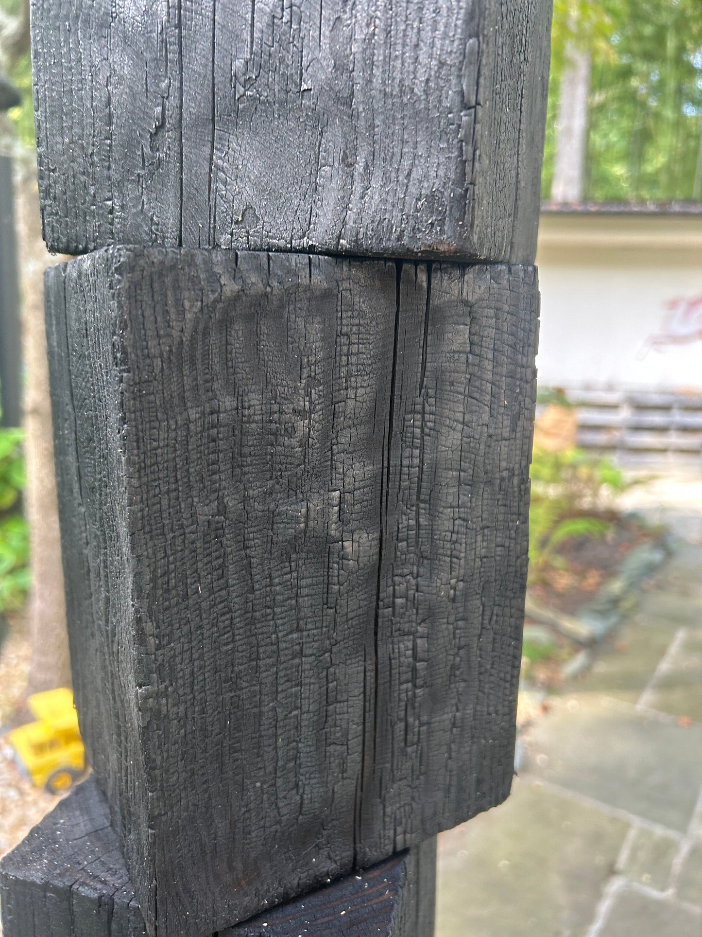 Organic Indoor-Outdoor Shou Sugi Ban Sculpture Totem #43 (Made-to-Order)