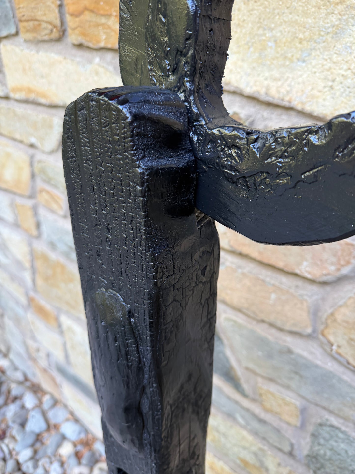 Organic Indoor/Outdoor Shou Sugi Ban Totem #97 (Made-to-Order)