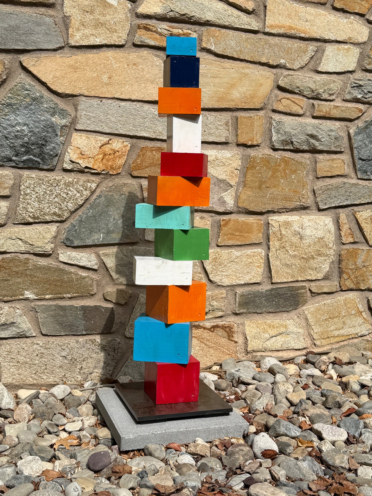 Indoor-Outdoor Colorblock Totems #98 & #99 (Made-to-Order)