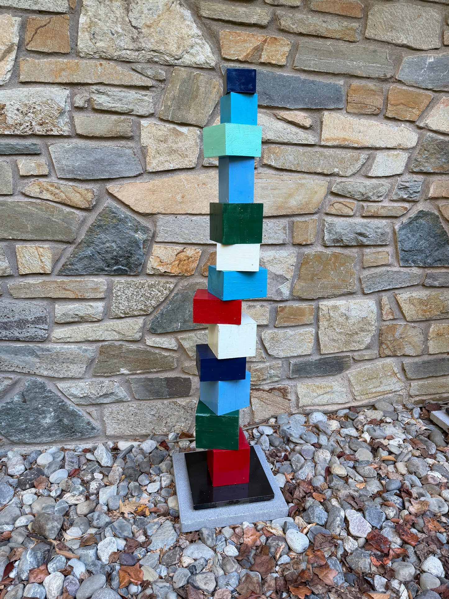 Indoor-Outdoor Colorblock Totem #101 (Ready to Ship/Deliver)