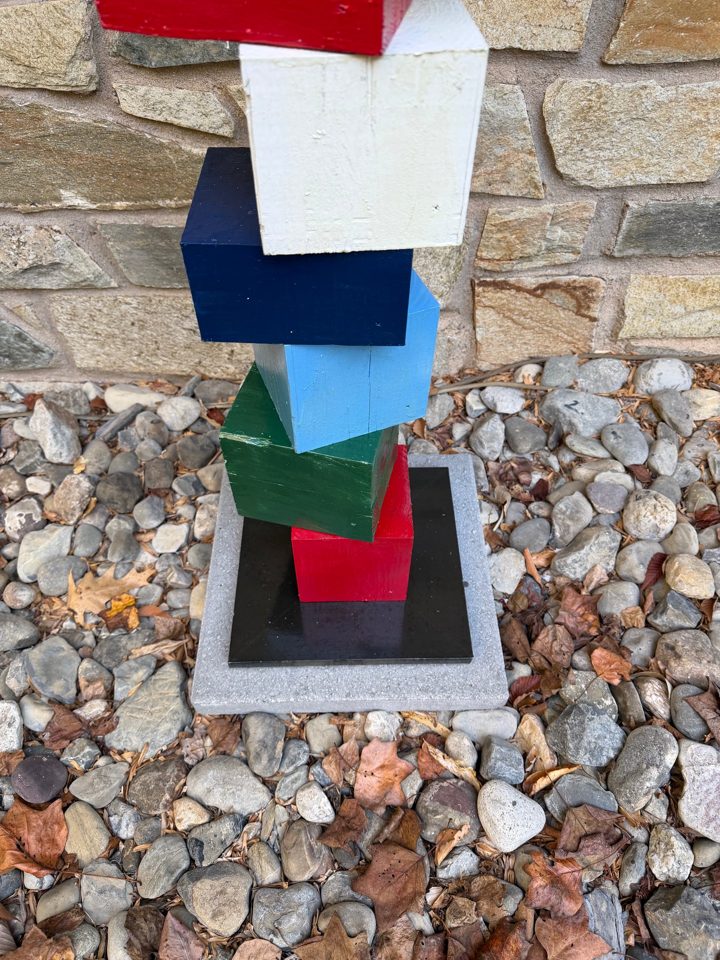Indoor-Outdoor Colorblock Totem #101 (Ready to Ship/Deliver)