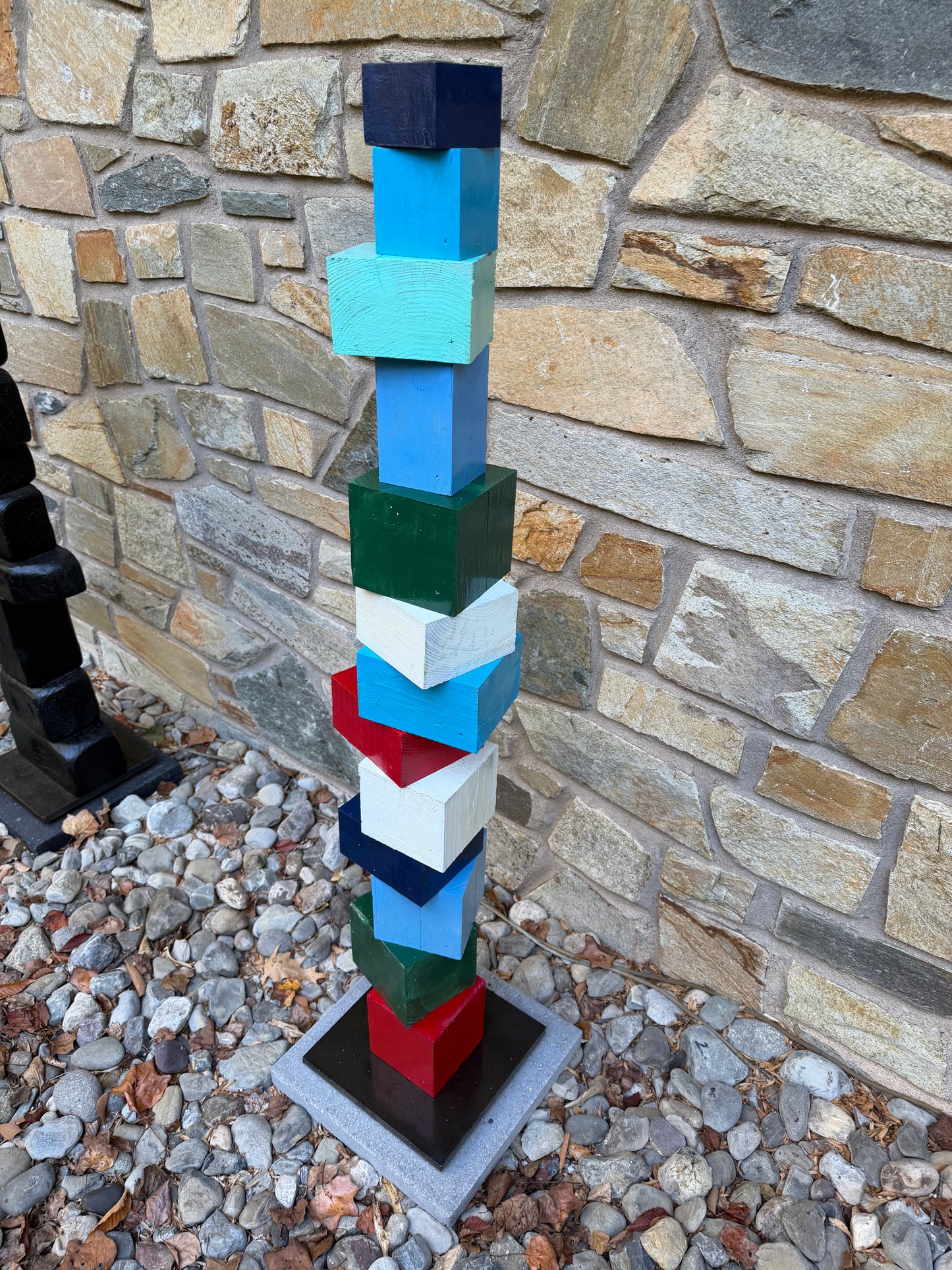 Indoor-Outdoor Colorblock Totem #101 (Ready to Ship/Deliver)