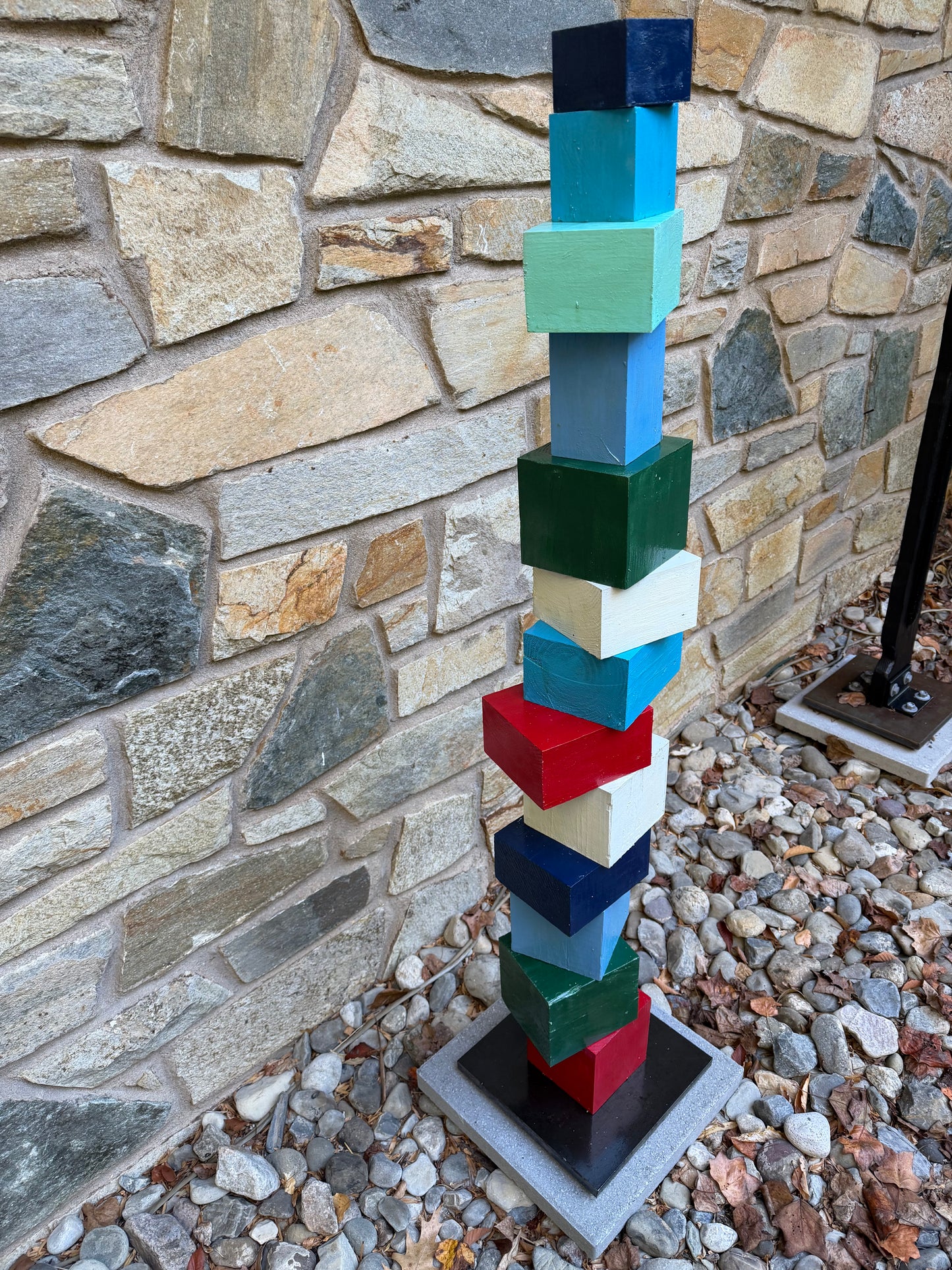 Indoor-Outdoor Colorblock Totem #101 (Ready to Ship/Deliver)