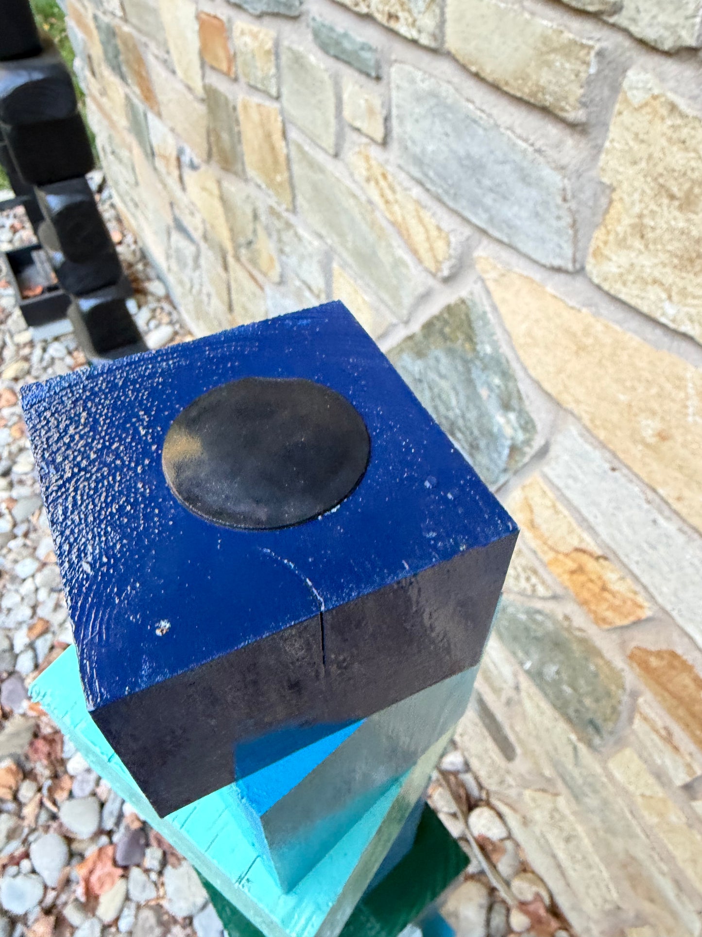 Indoor-Outdoor Colorblock Totem #101 (Ready to Ship/Deliver)