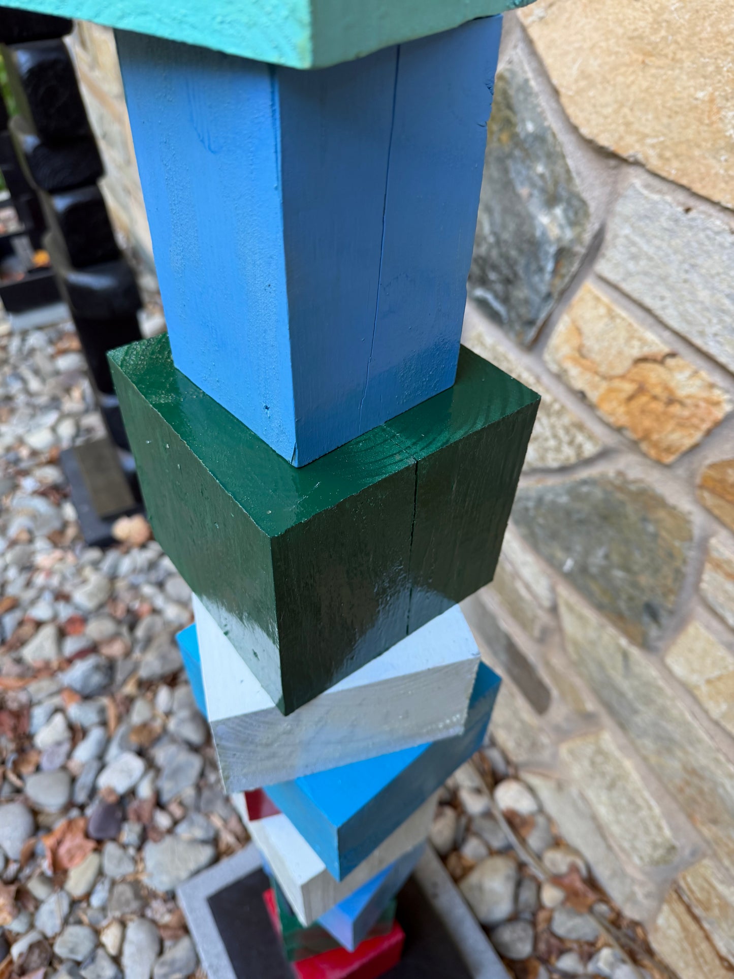 Indoor-Outdoor Colorblock Totem #101 (Ready to Ship/Deliver)