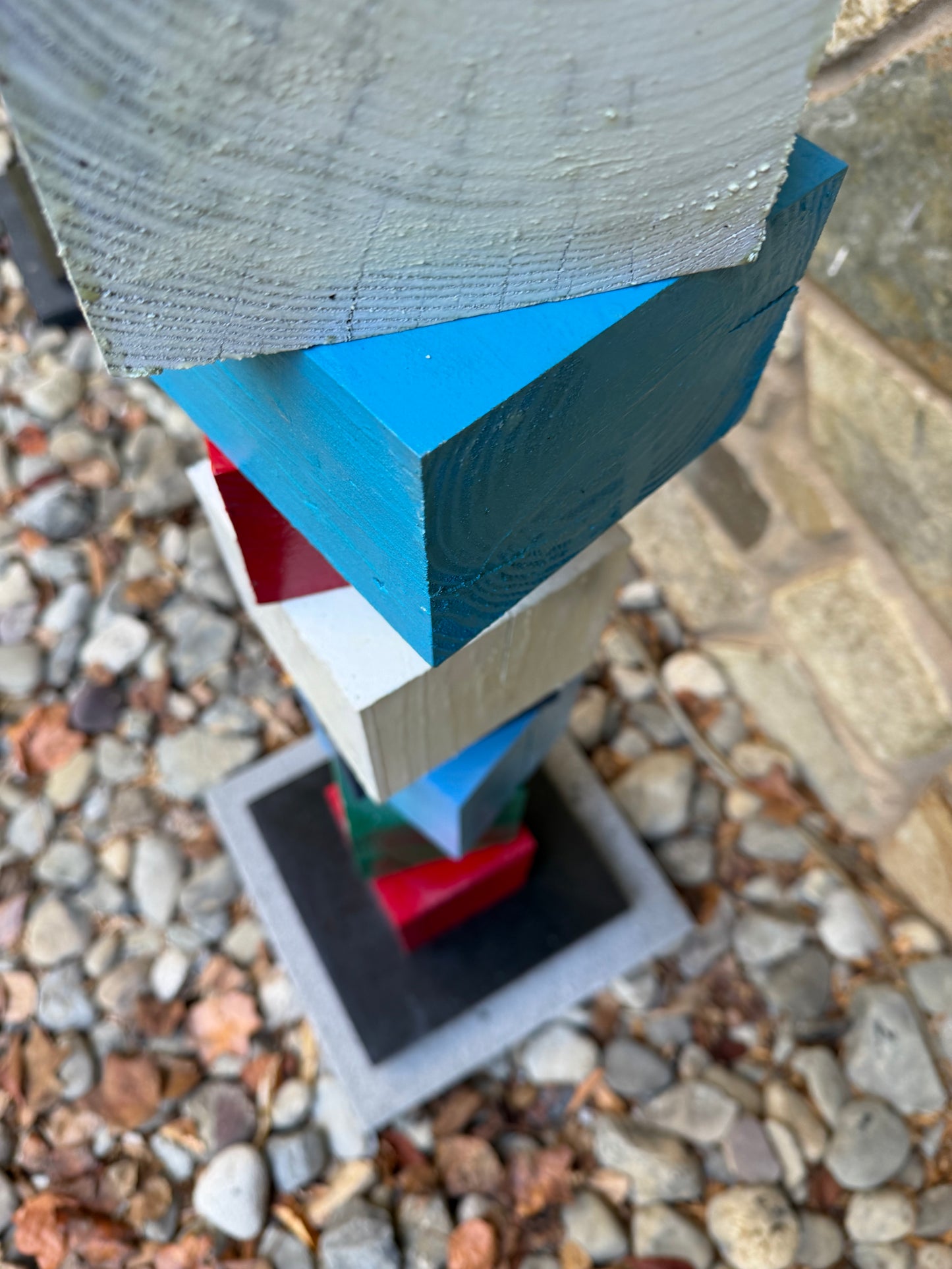 Indoor-Outdoor Colorblock Totem #101 (Ready to Ship/Deliver)