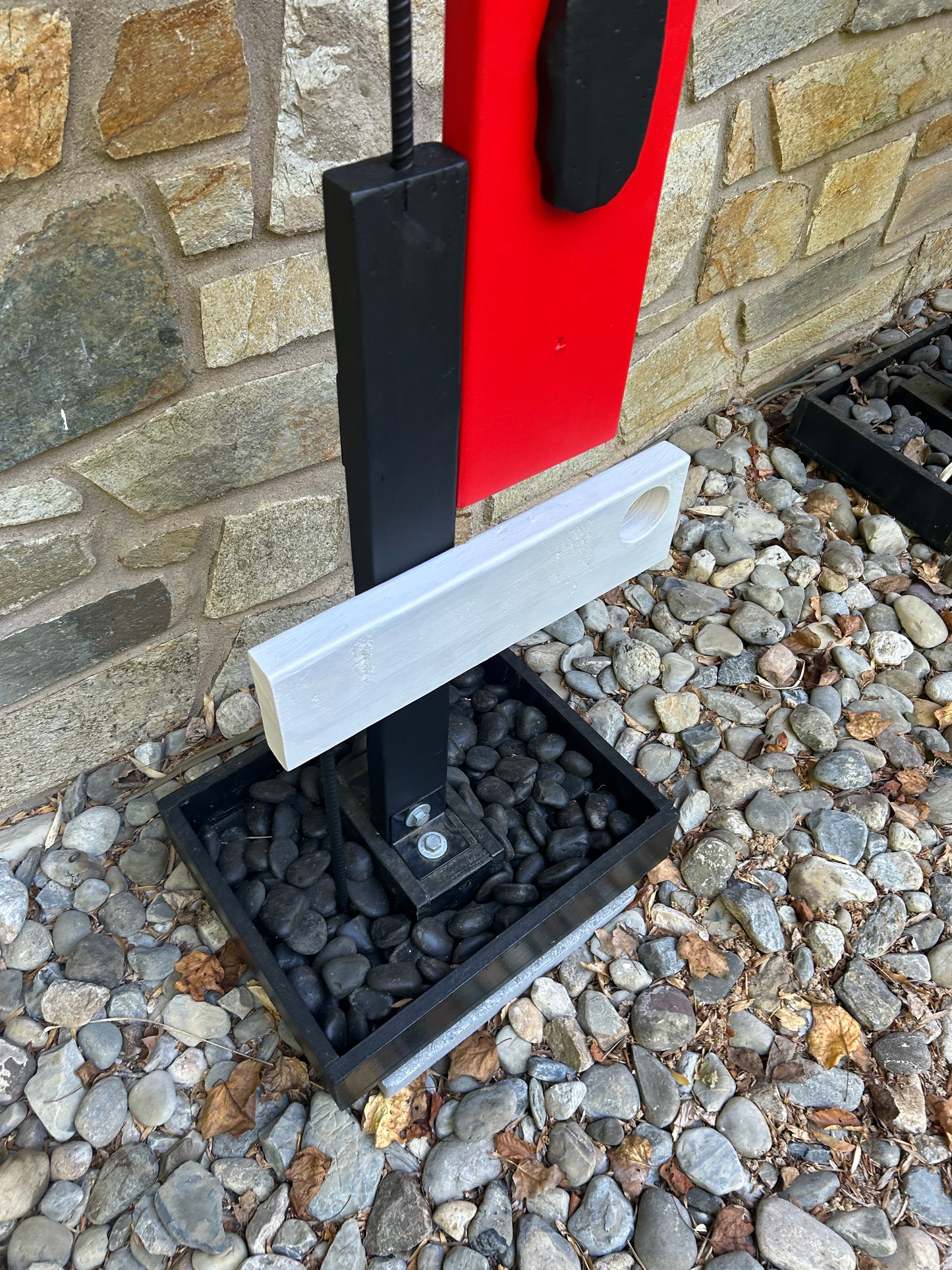 Indoor-Outdoor Organic Sculpture Totem #38/Colorblock #10