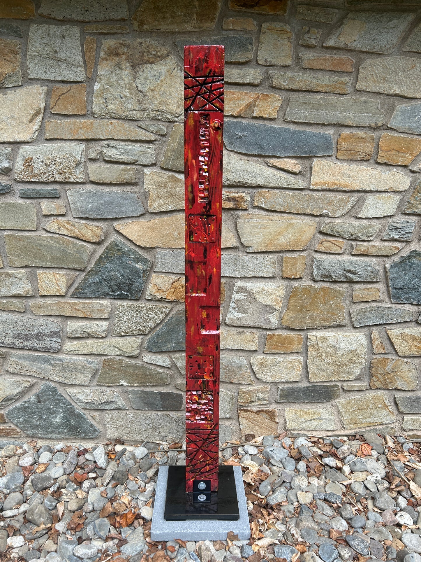 Rustic Red Totem #86