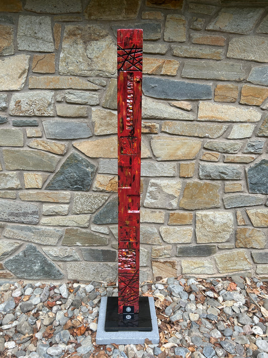 Rustic Red Totem #86