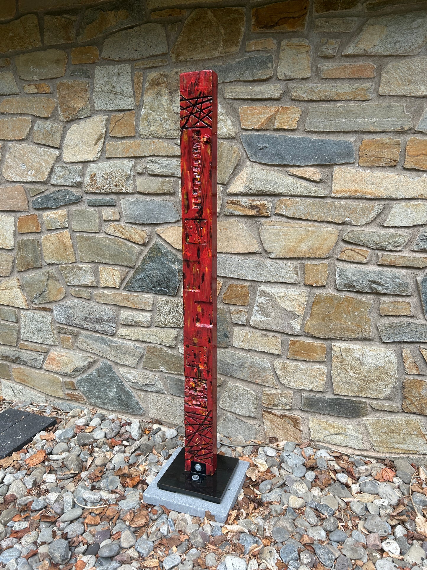 Rustic Red Totem #86