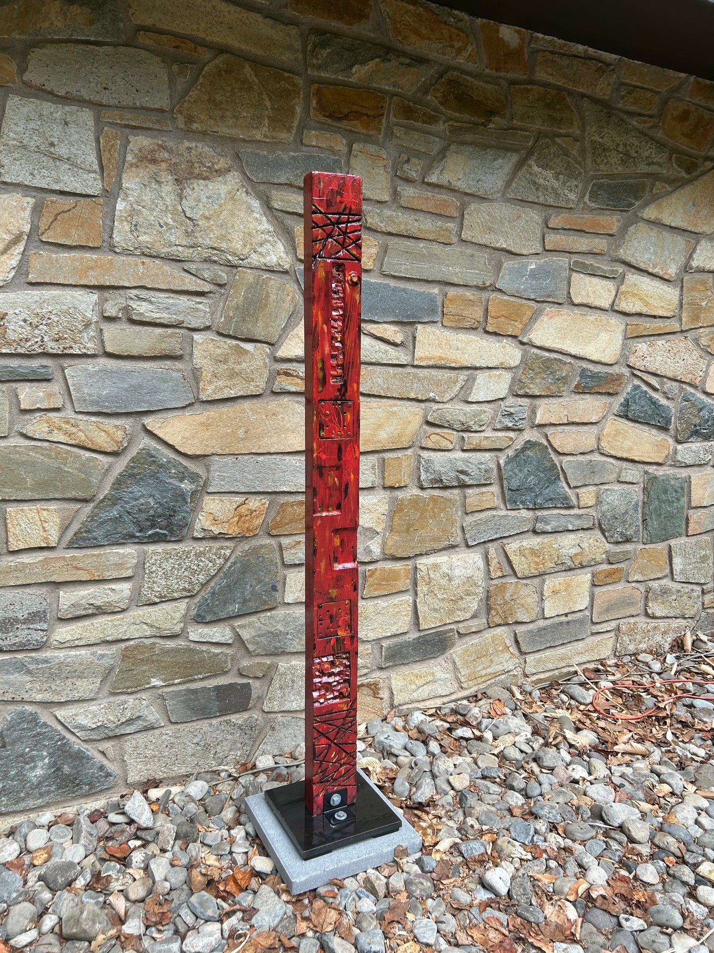Rustic Red Totem #86