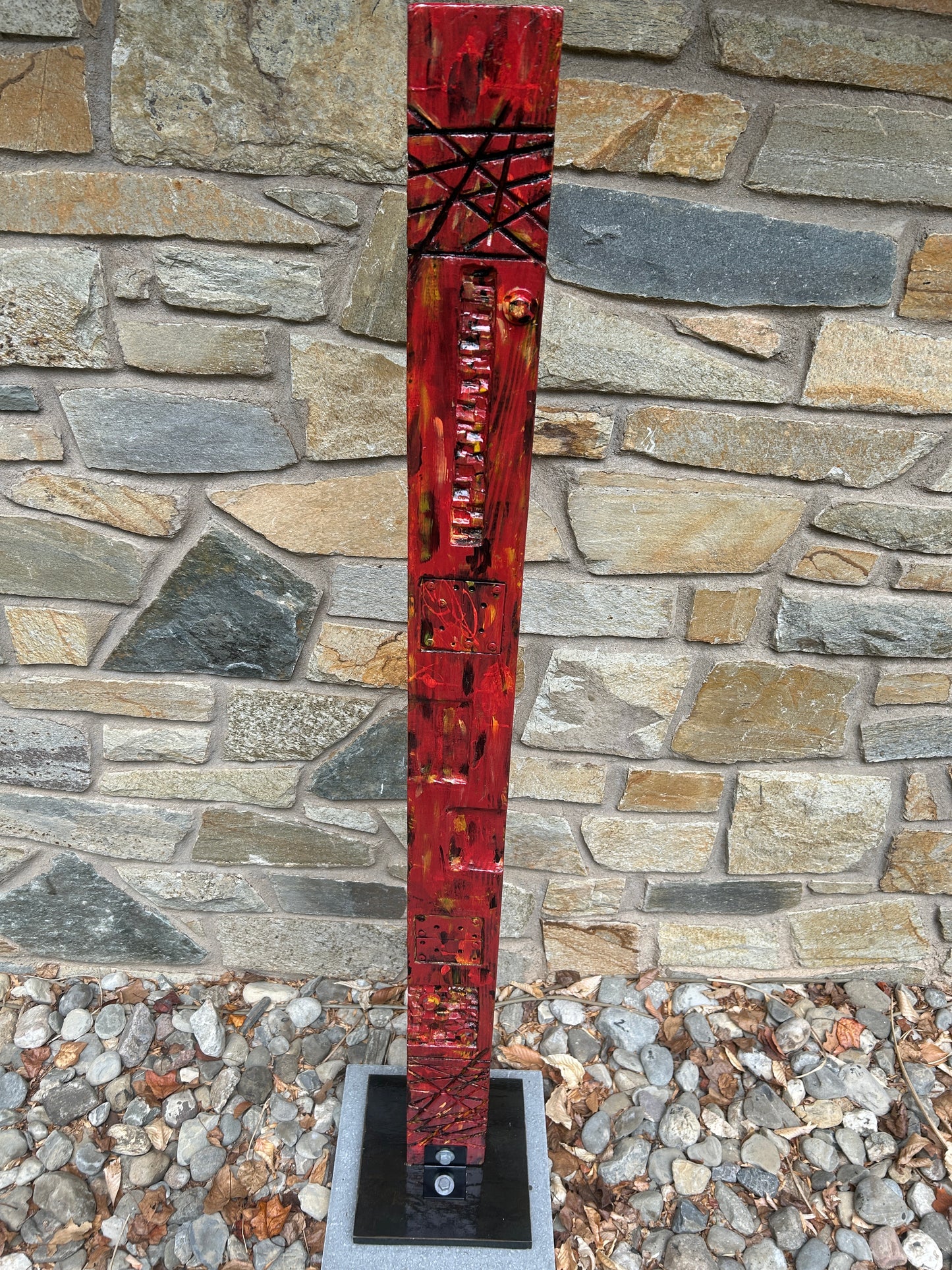 Rustic Red Totem #86