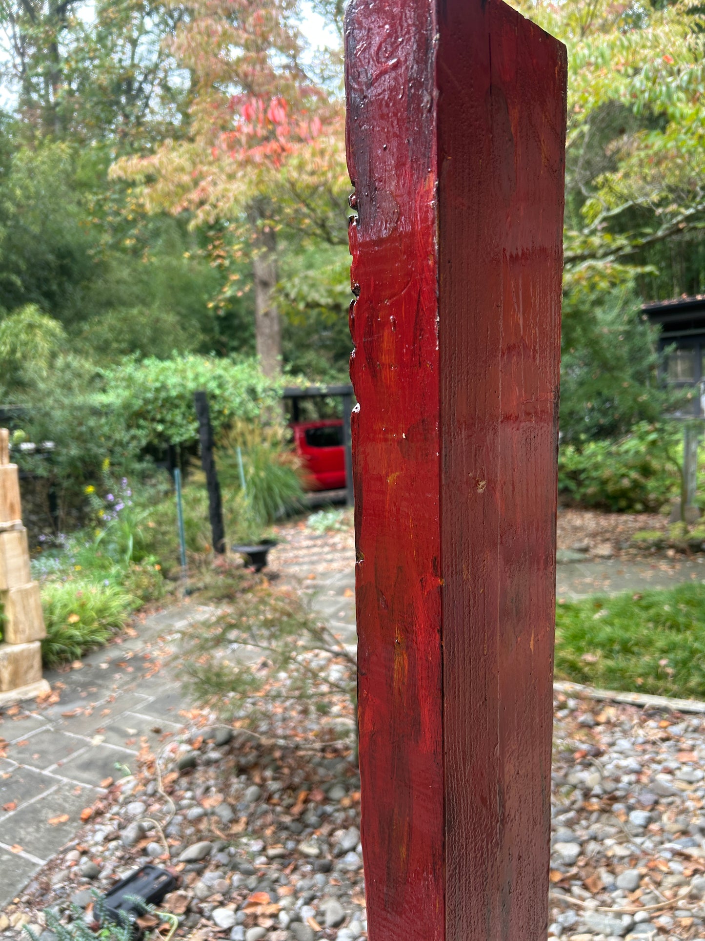 Rustic Red Totem #86