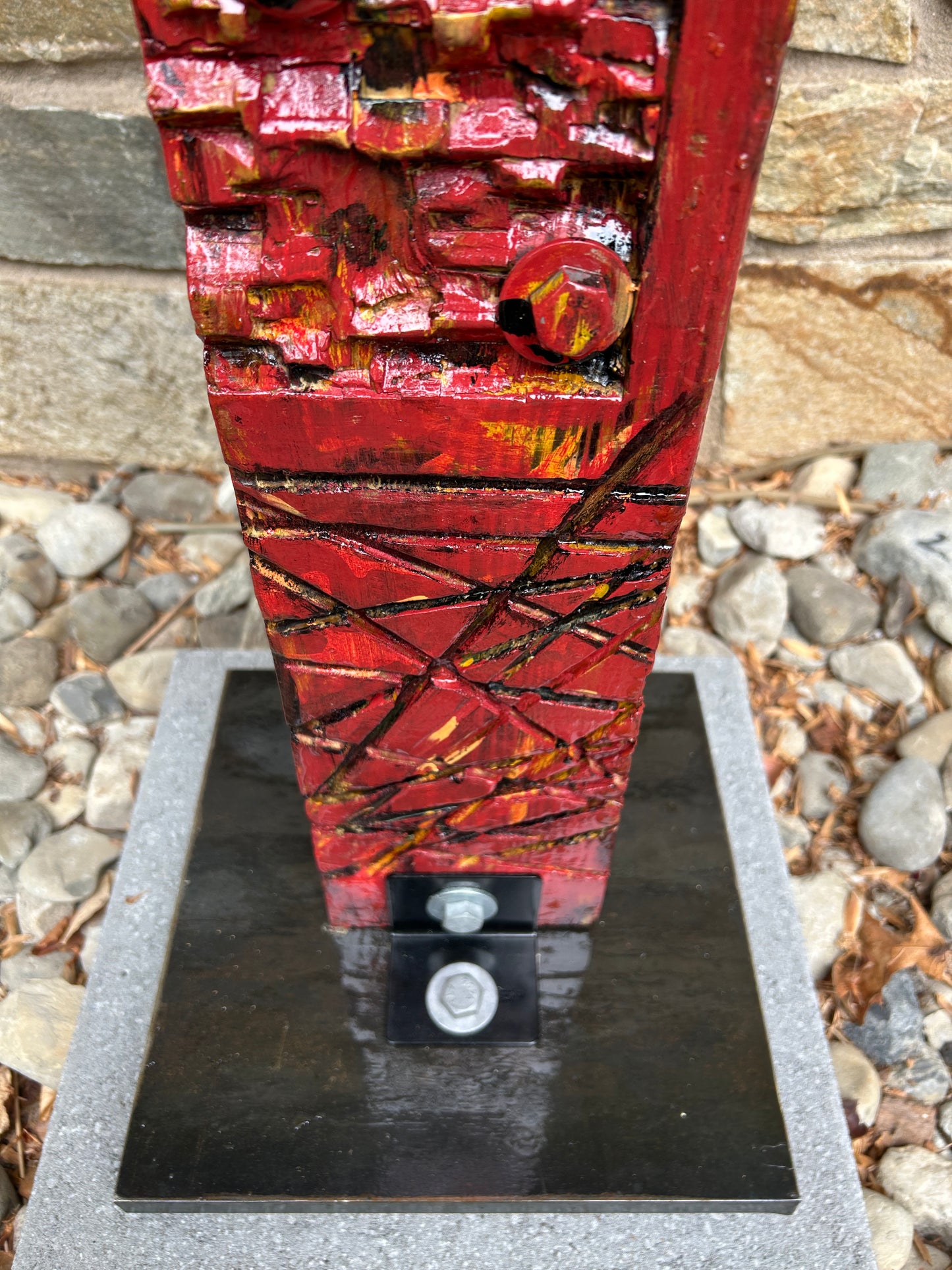 Rustic Red Totem #86