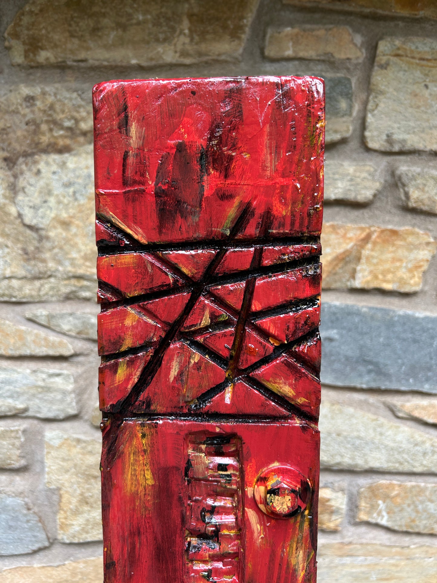 Rustic Red Totem #86