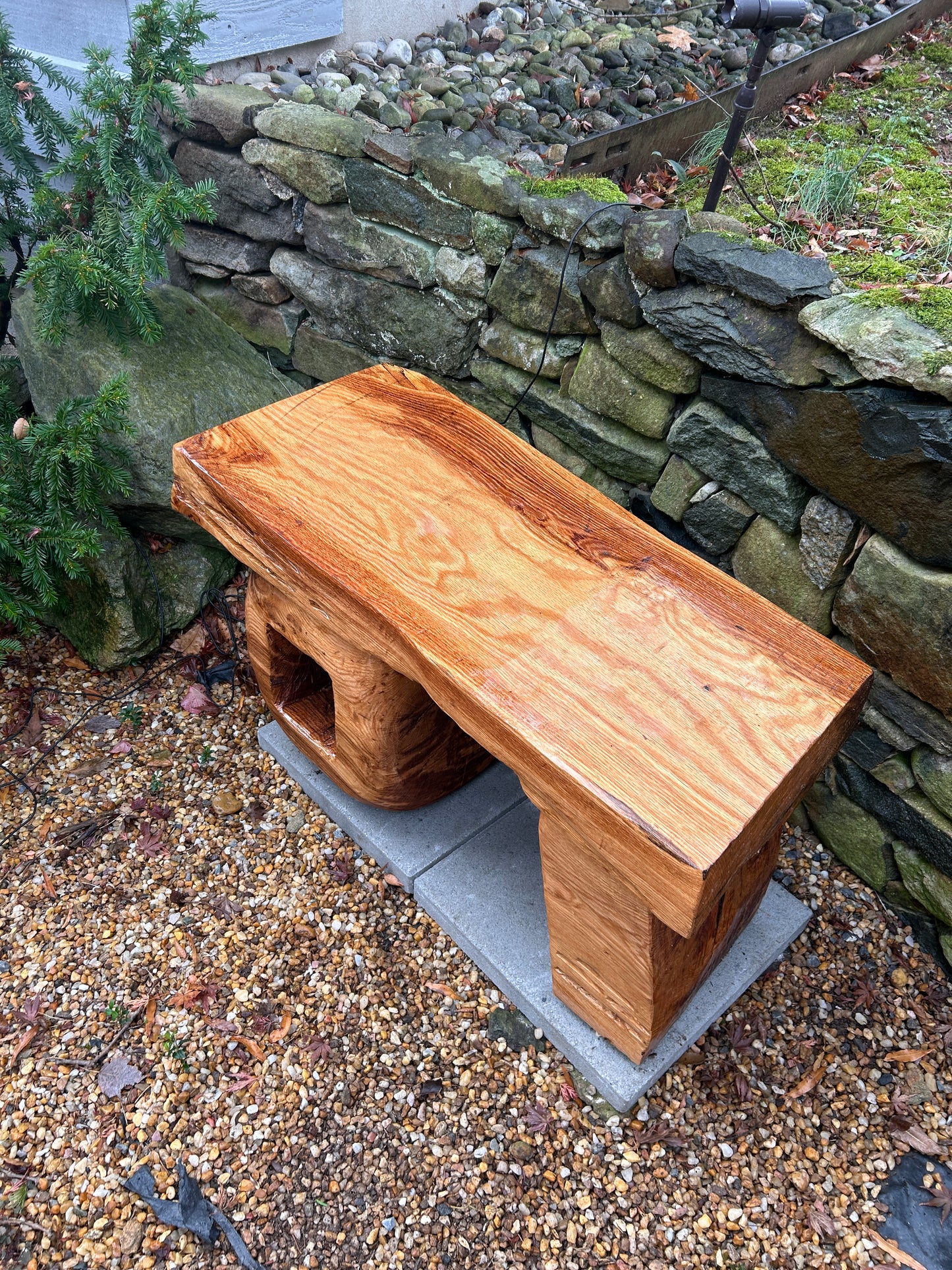 Organic Solid Oak Bench (Local DC, Made-to-Order)