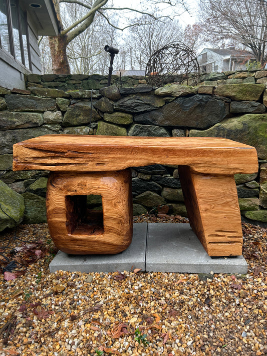 Organic Solid Oak Bench (Local DC, Made-to-Order)