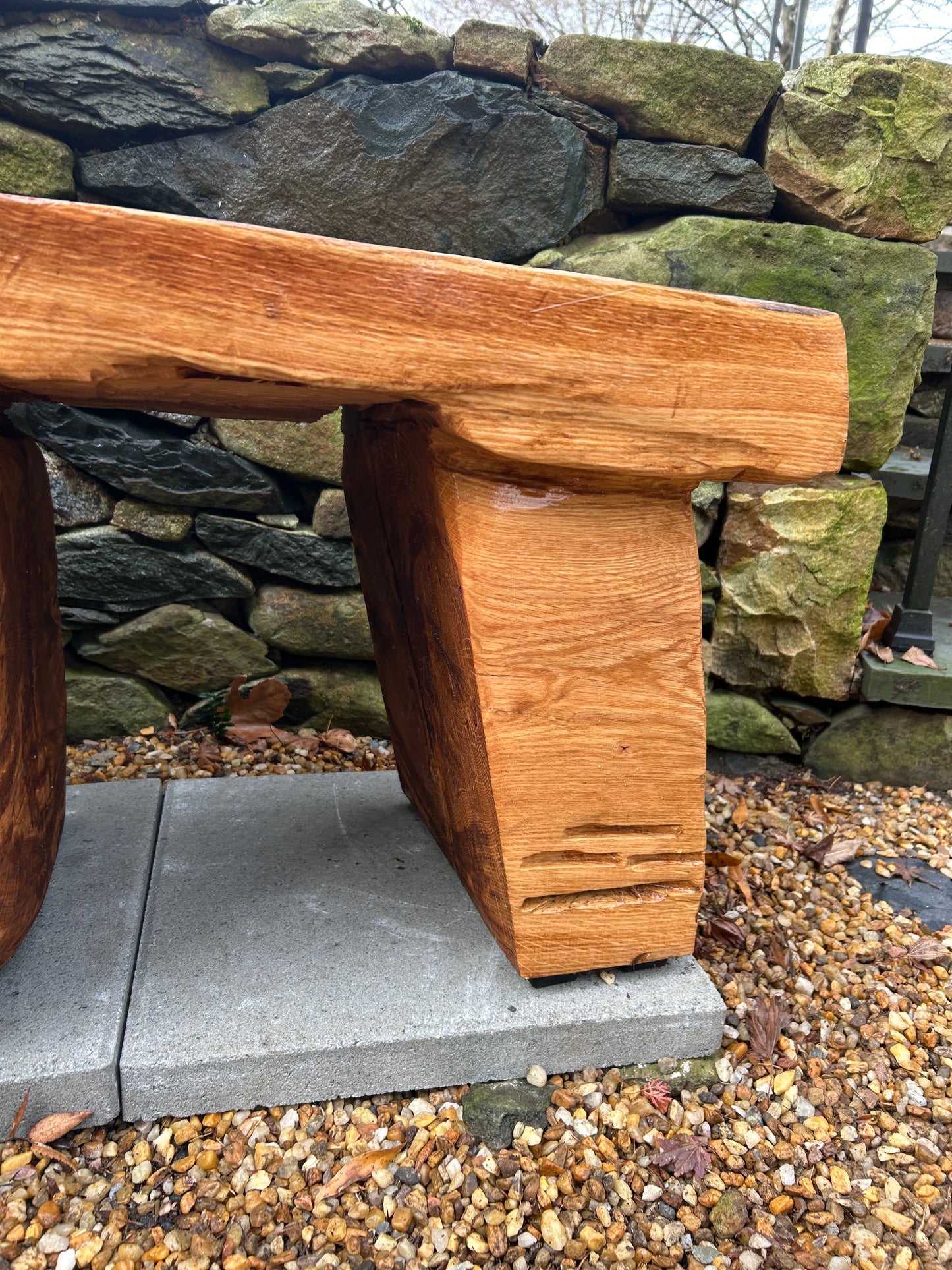 Organic Solid Oak Bench (Local DC, Made-to-Order)