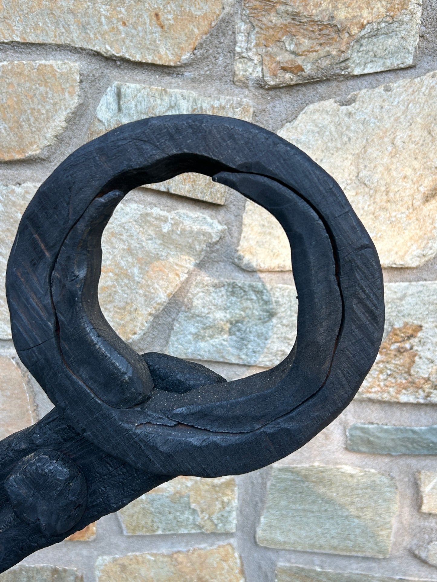 Organic Indoor-Outdoor Shou Sugi Ban Sculpture Totem #15/Personage #4 (Updated)